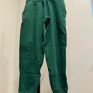 Lululemon Warm Down Joggers Size 4 Green